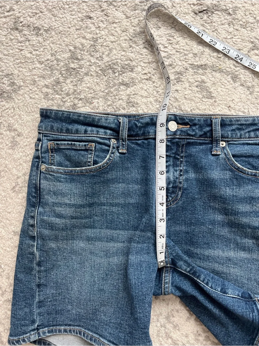 Lucky Brand Women’s Denim Shorts Long Inseam Bermuda Retro Y2K Casual Size 8/29
